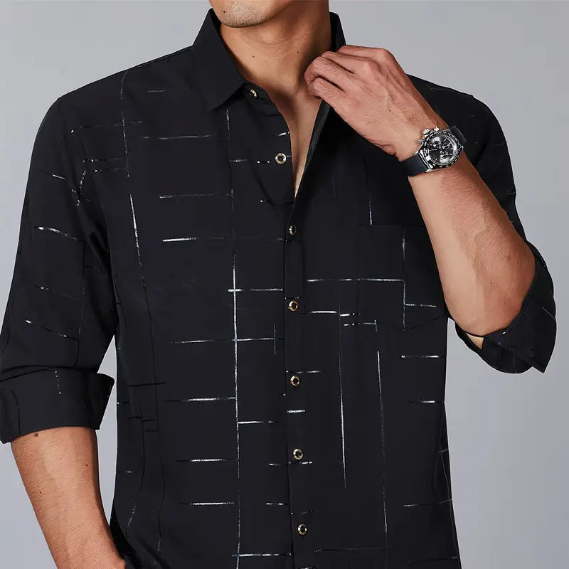 Kit de Camisas Sociais Acetinadas de Manga Longa Malven + BRINDES